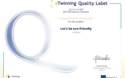 Prejeli smo dva znaka kakovosti eTwinning